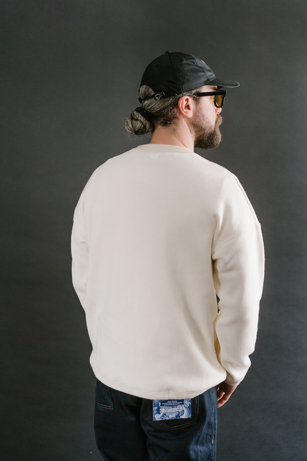 Quarter Knit Himo LS Shirt - 14 Ivory