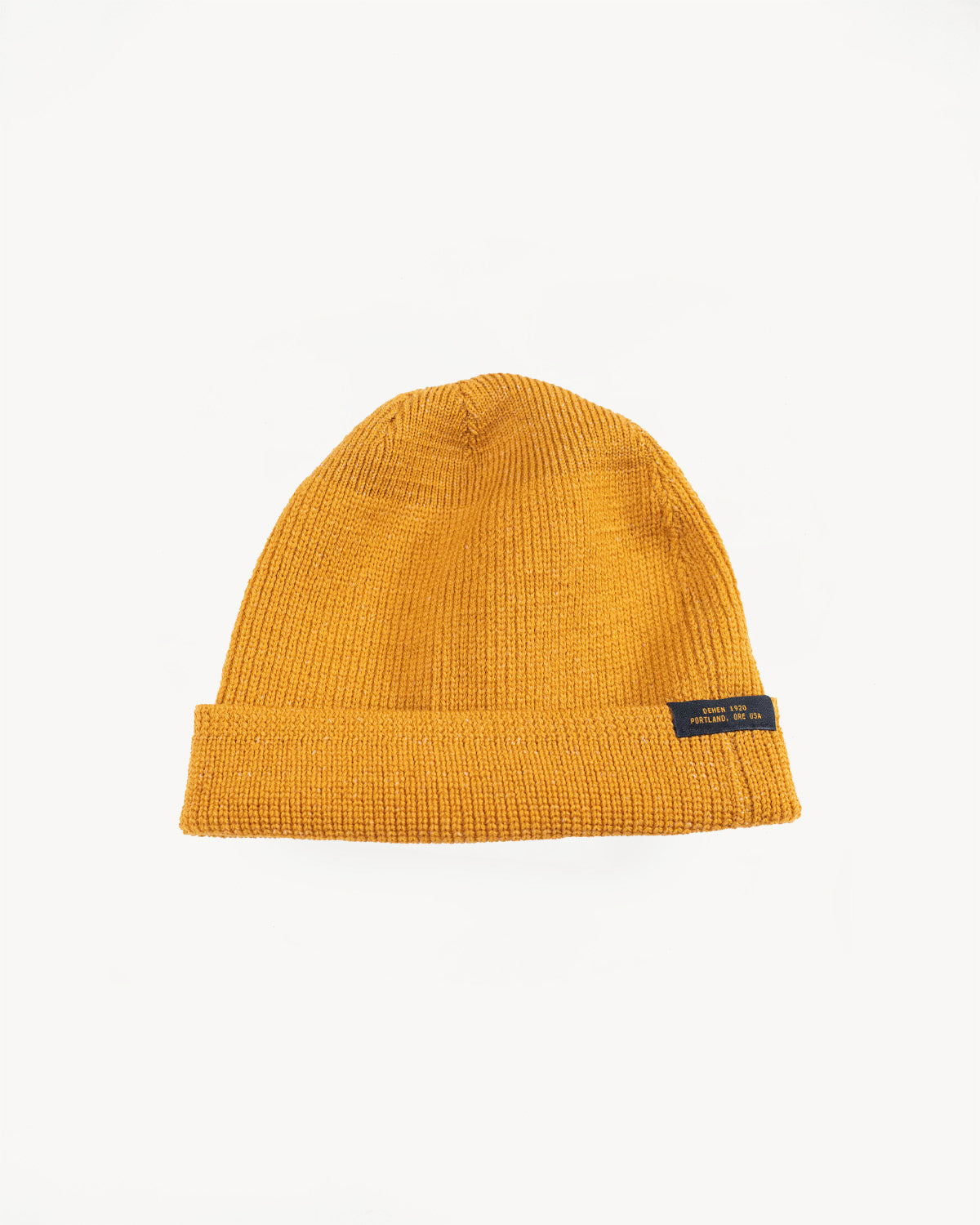 Wool Knit Watch Cap - Old Gold | James Dant