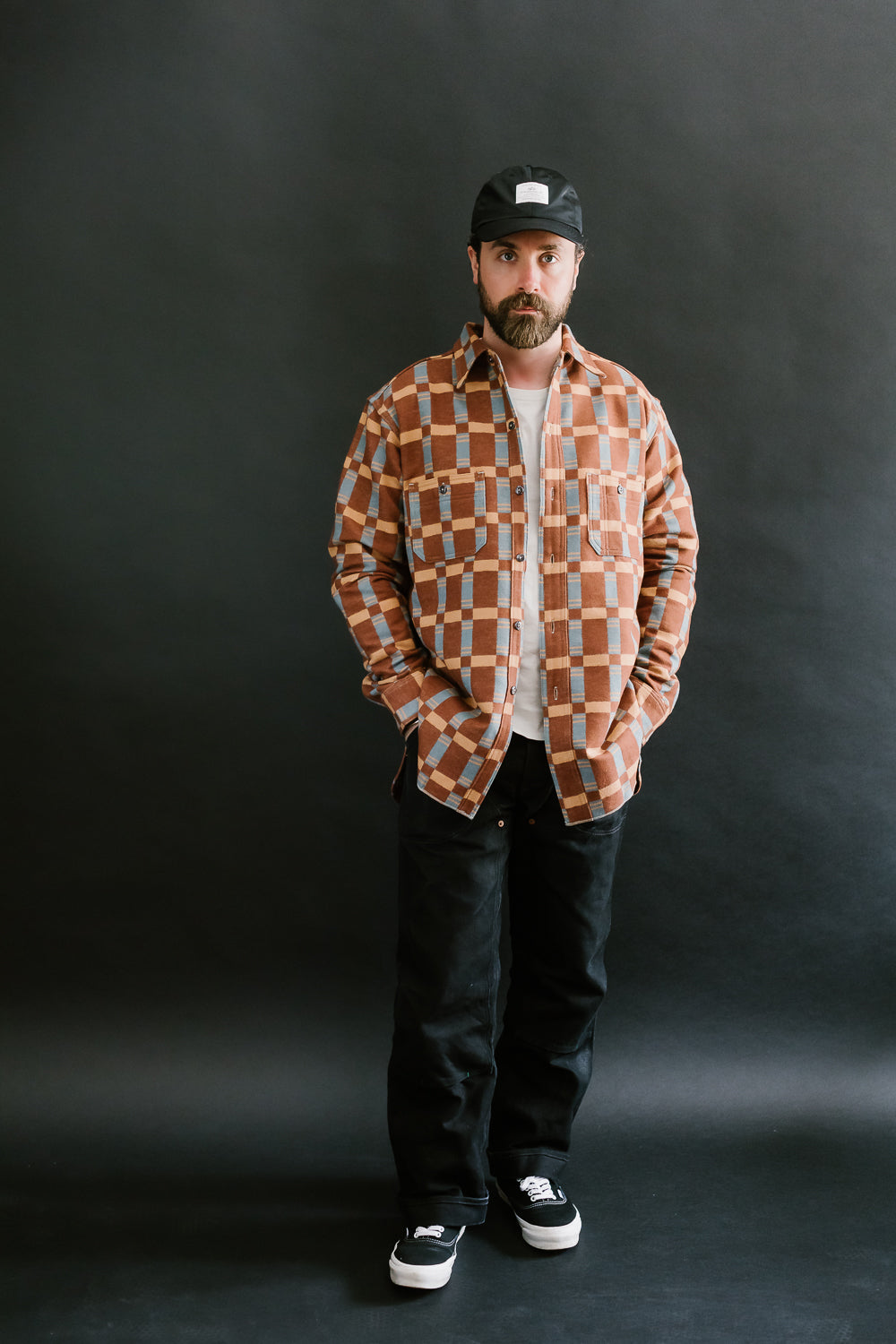 JG-22 - The Heater Flannel - Brown | James Dant