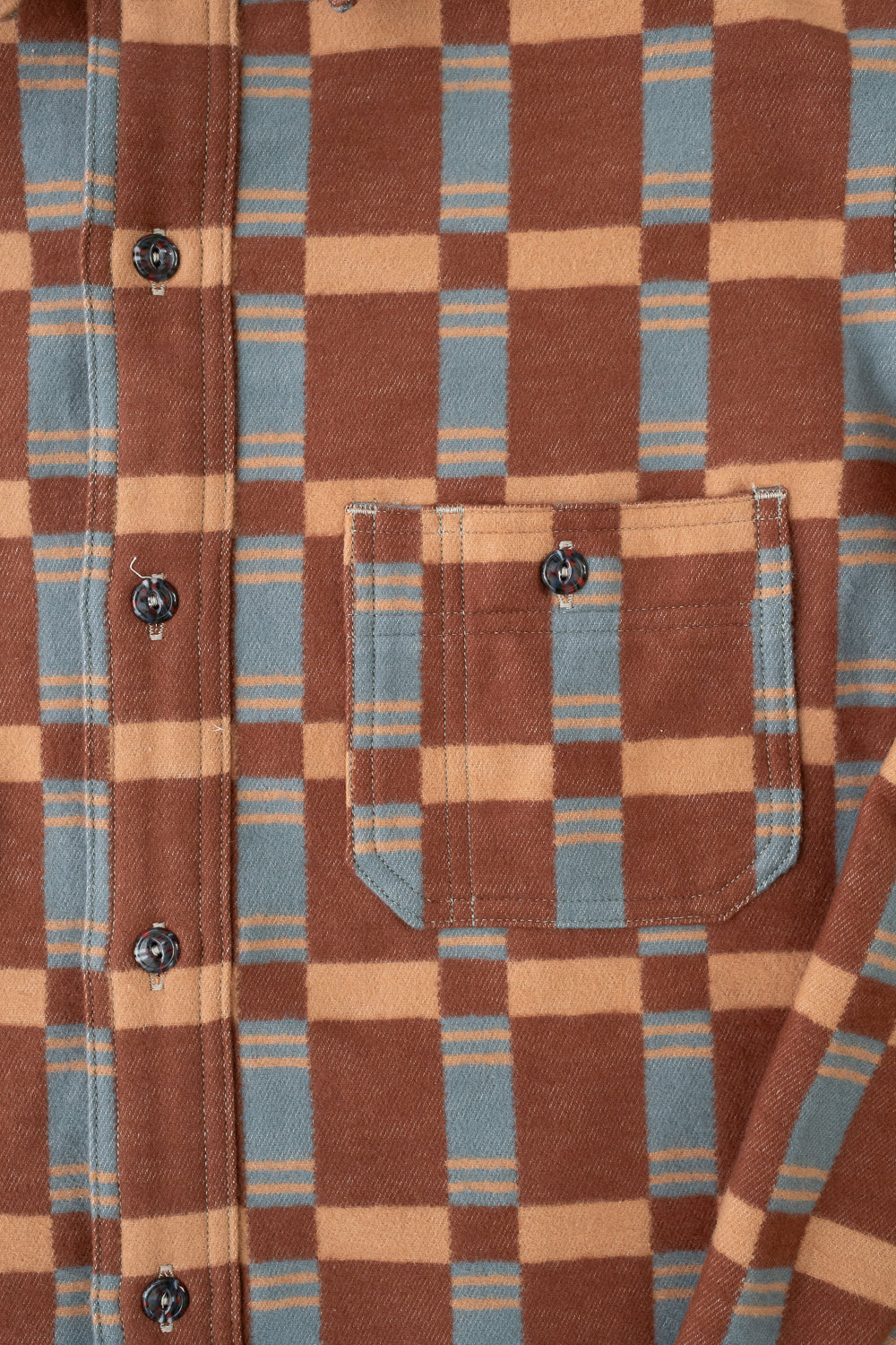JG-22 - The Heater Flannel - Brown