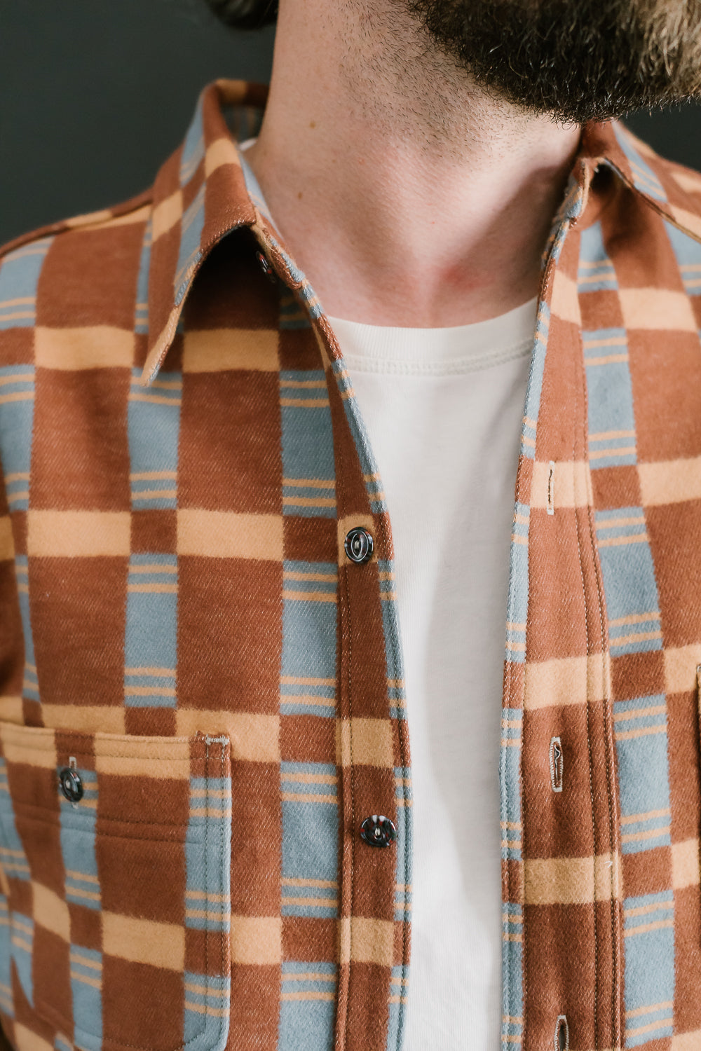 JG-22 - The Heater Flannel - Brown