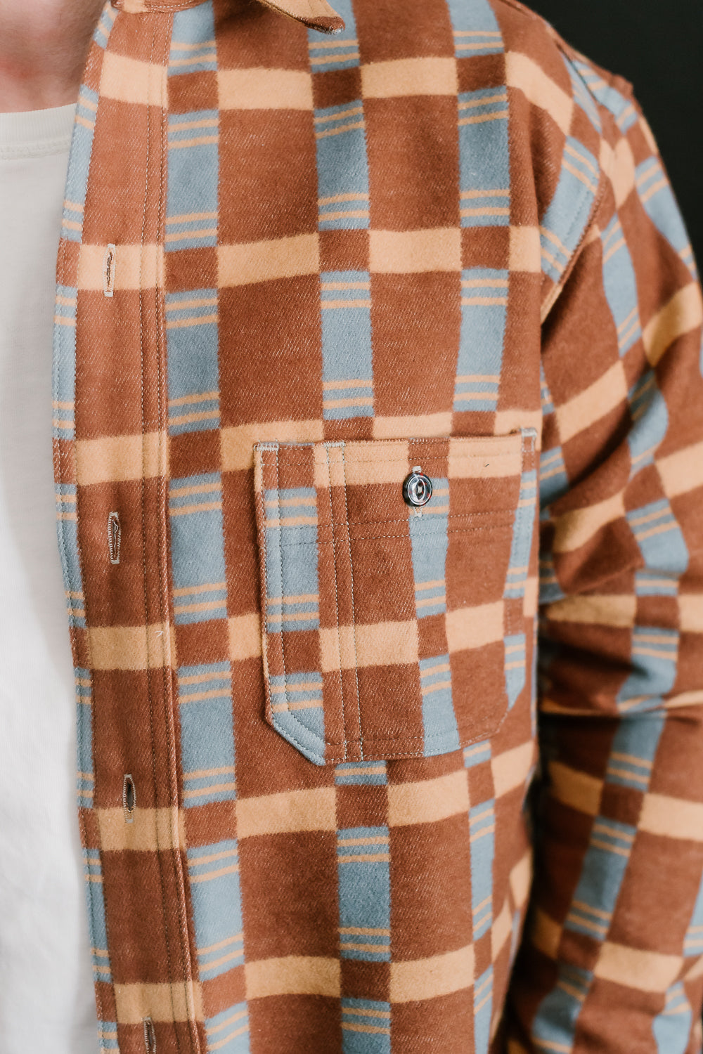 JG-22 - The Heater Flannel - Brown