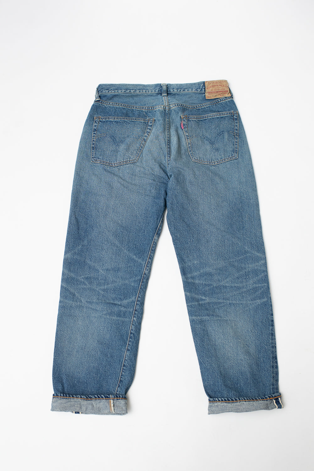 Lot 2nd-Hand - 12oz 1101 Used Wash Selvedge - Light Indigo