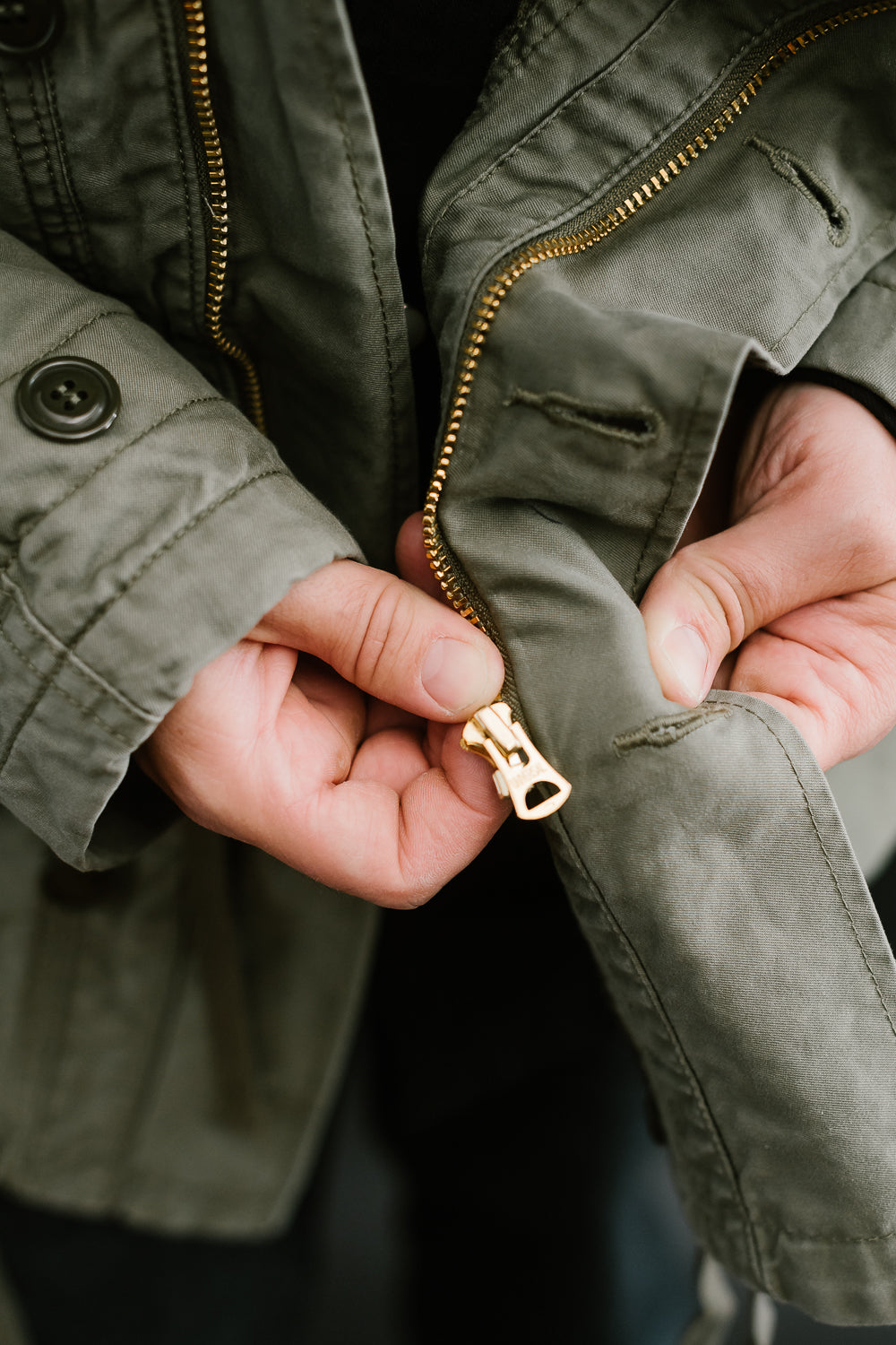 Army green outlet field jacket