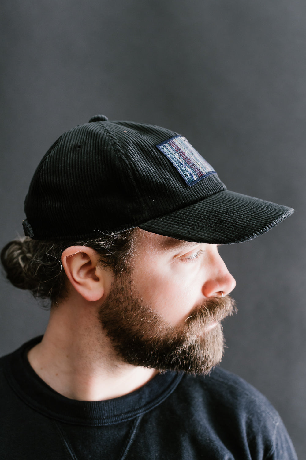 MSP-7004 - Corduroy Cap - Black | James Dant