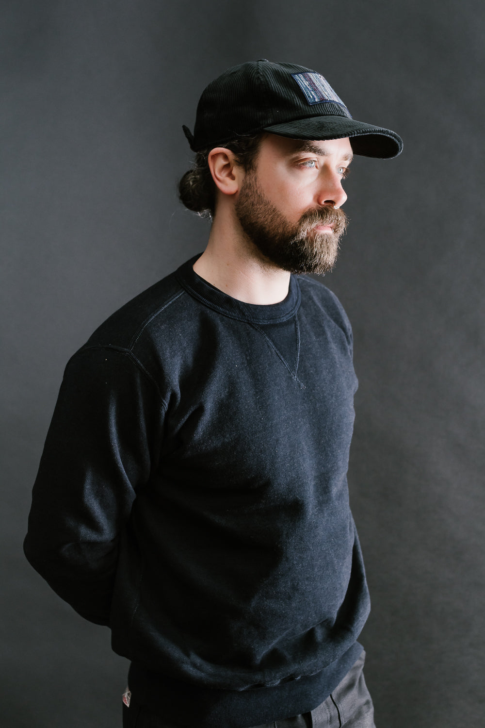 MSP-7004 - Corduroy Cap - Black | James Dant