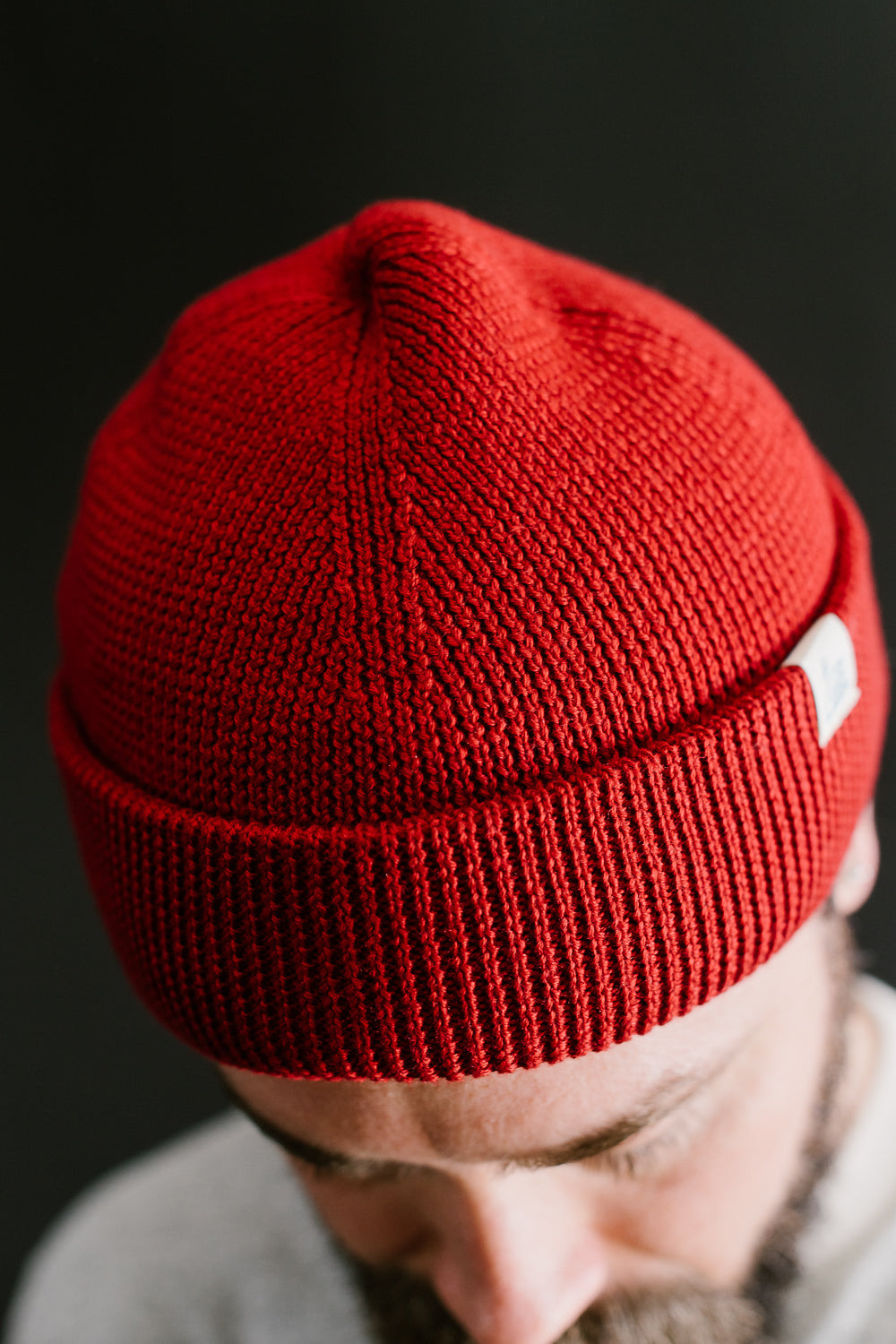 MWBN05.308 - Ribbed Structure Watch Cap Merino Wool - Chilli