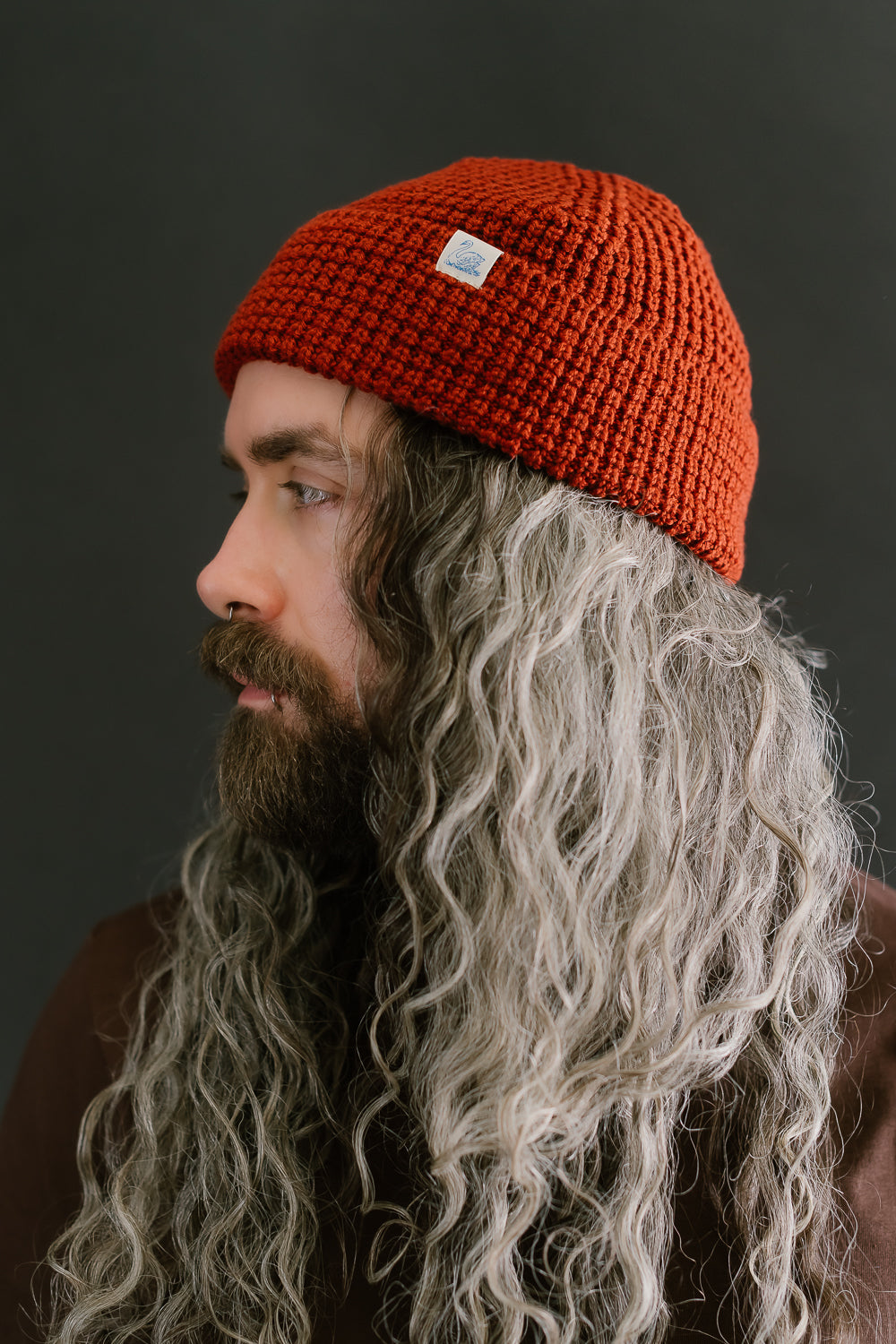 MWBN06.307 - Waffle Structure Sturdy Beanie Merino Wool - Clay