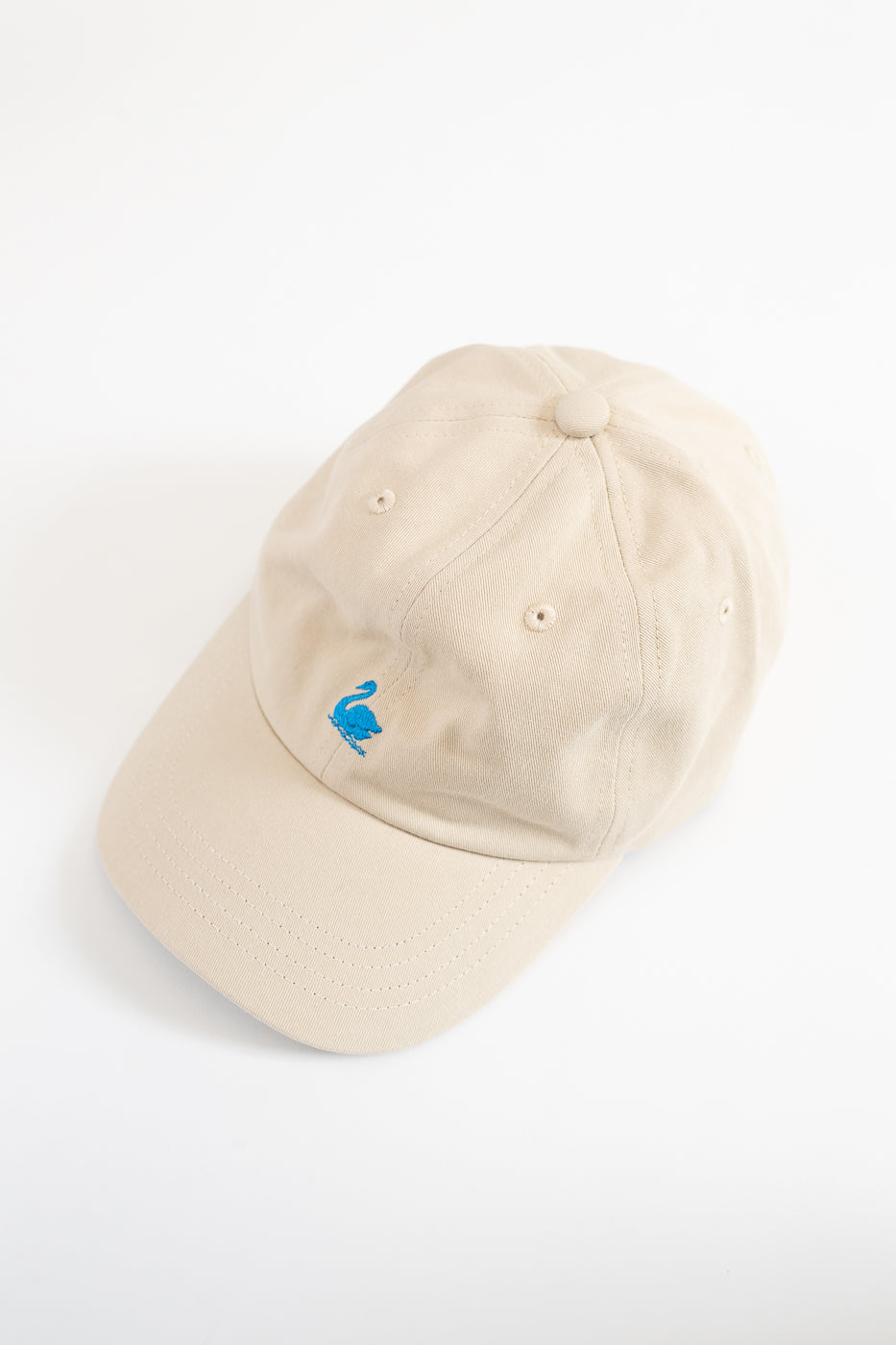 CAP01.161 - Low Profile Swan Logo Cap - Light Khaki