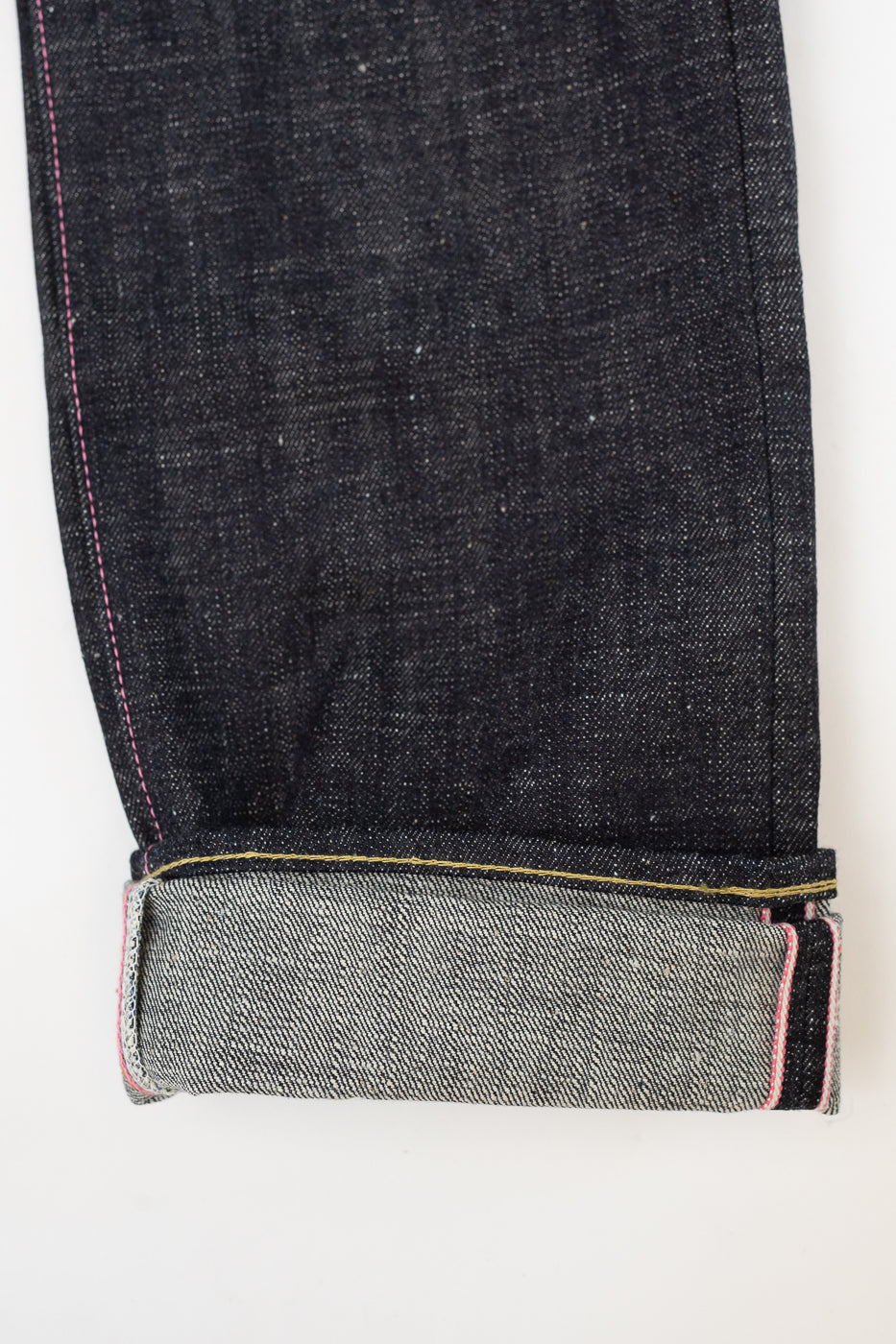 0605-82SP - 16oz - Texture Selvedge Custom Black Battle Stripes - Natural Tapered