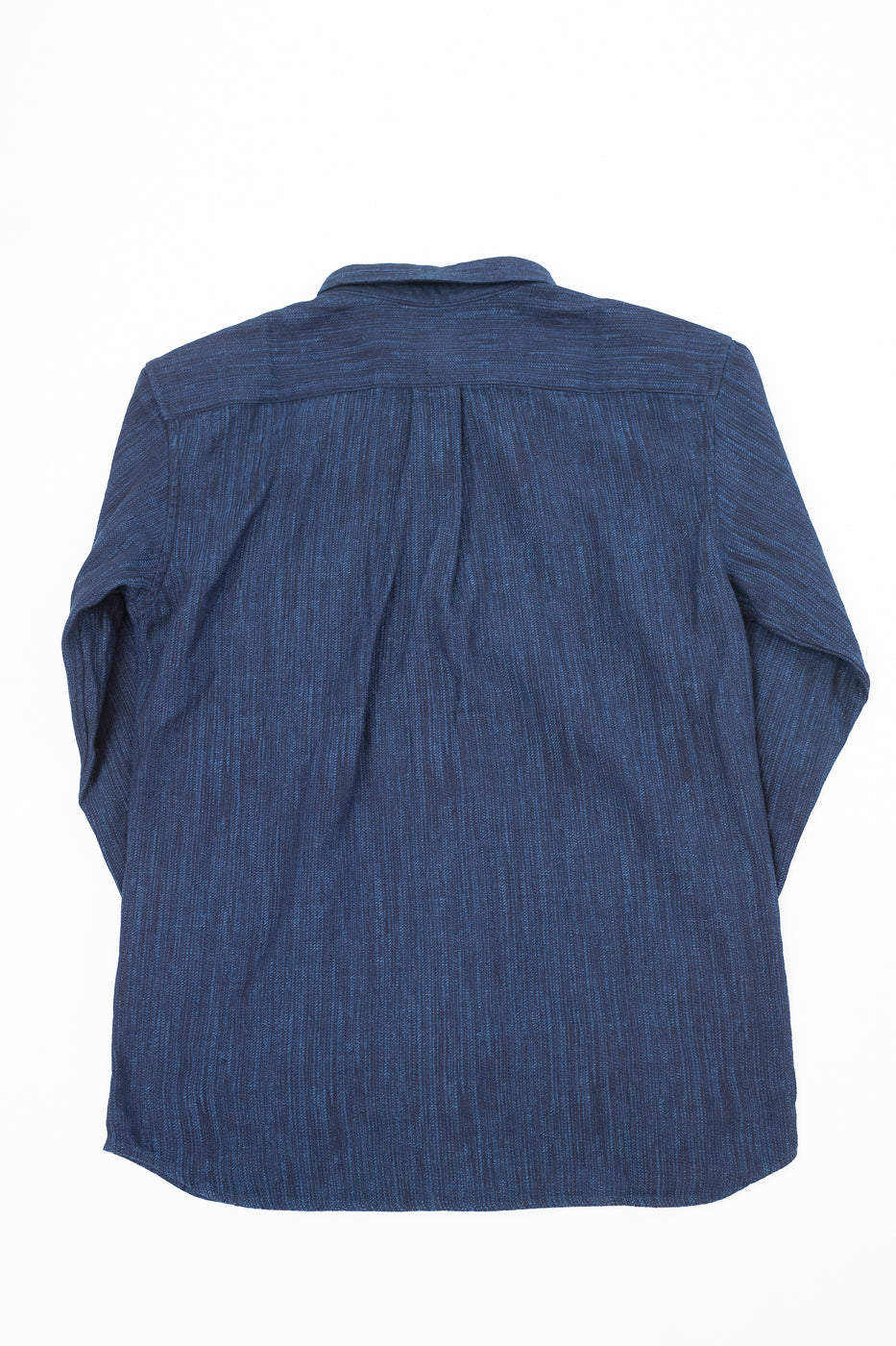 MLS1060M31 - Kasuri Dyed Jacquard Shirt - Indigo