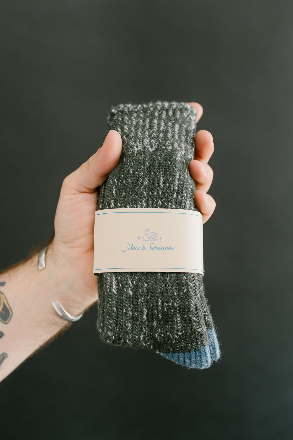 MW72.4002 - Extra Fine Merino Wool Socks - Army, Nature