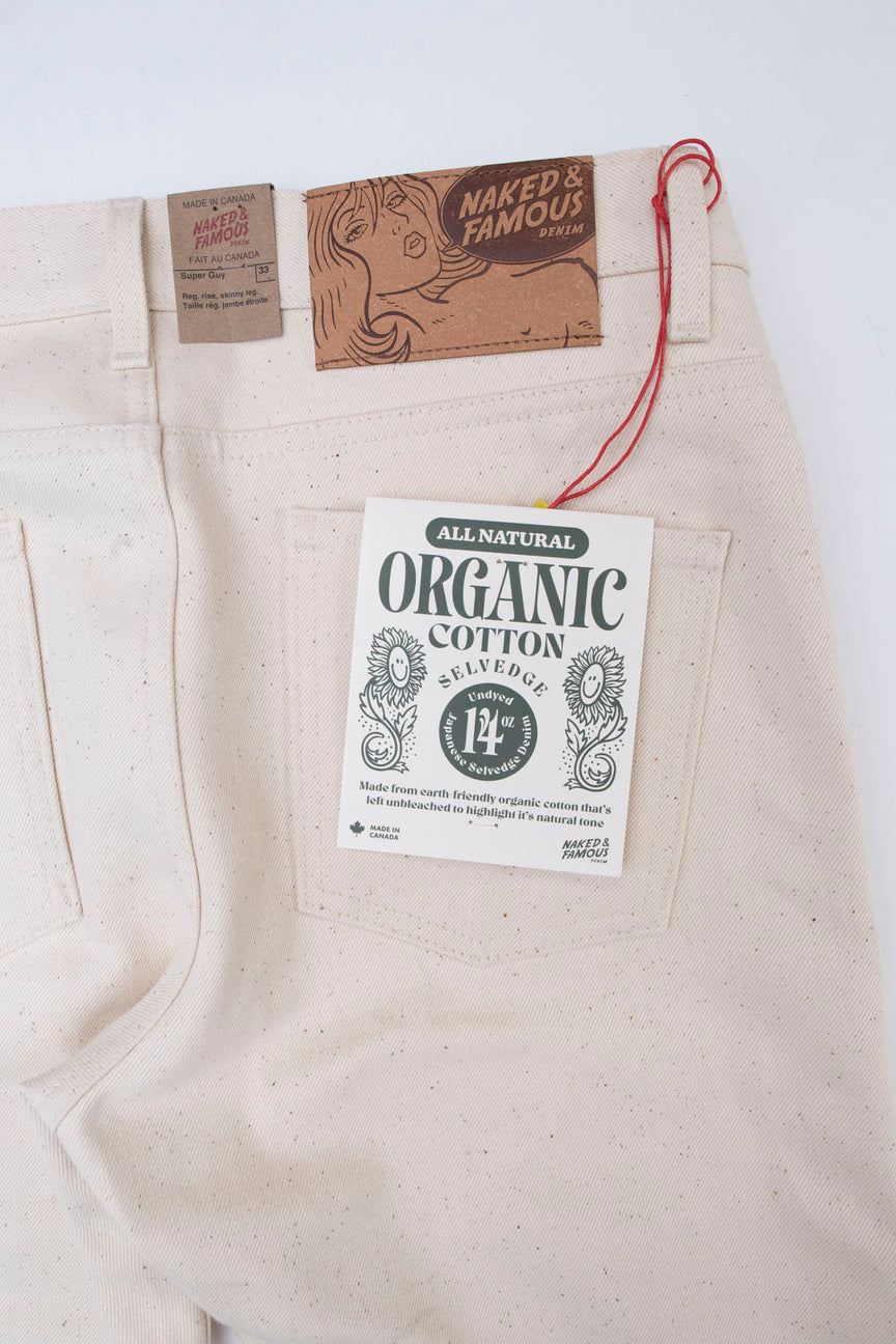 14oz - All Natural Organic Cotton Selvedge - Super Guy