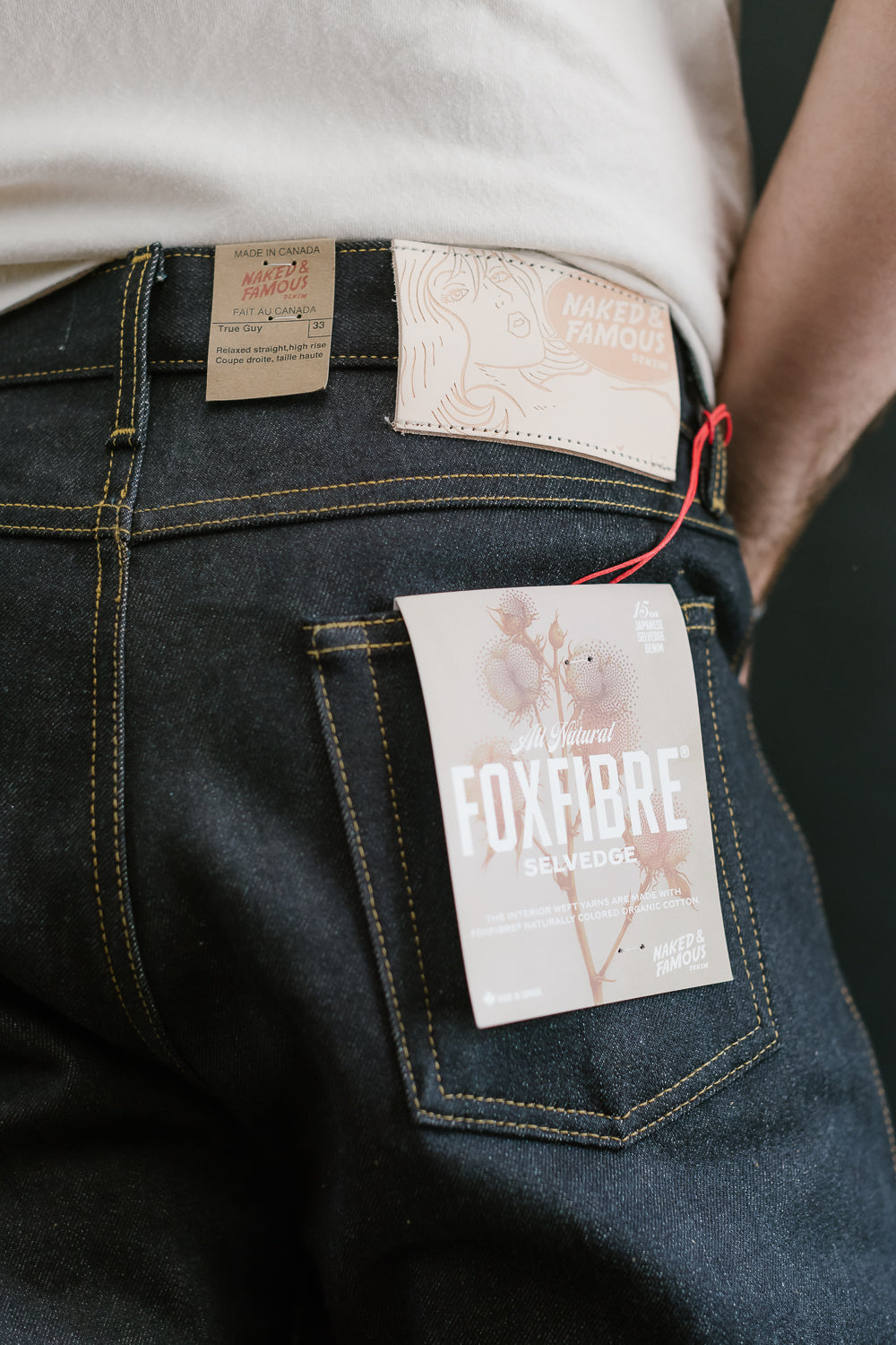 15oz - All Natural Foxfibre® Selvedge - True Guy