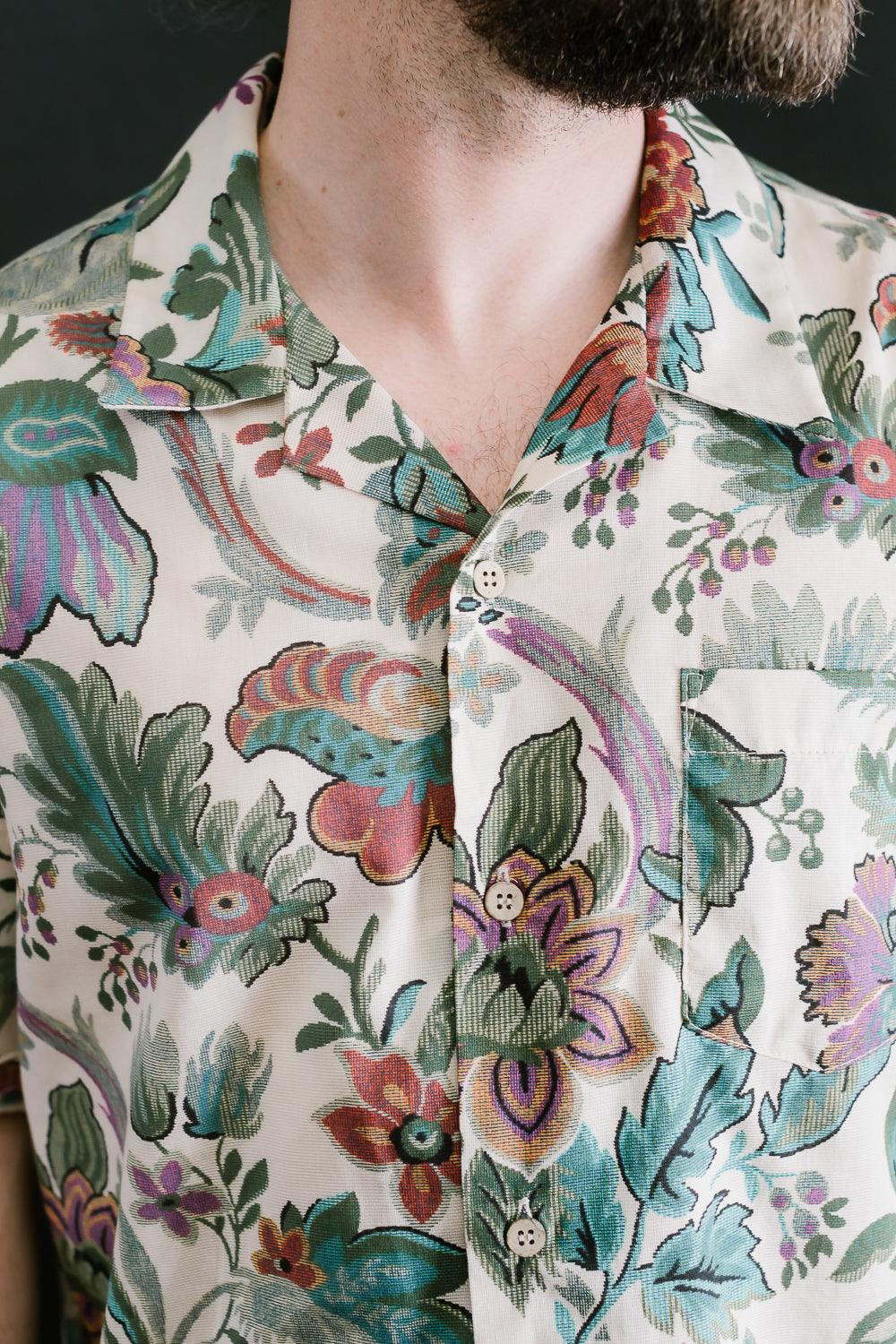 Aloha Shirt - Vintage Pique - Ecru