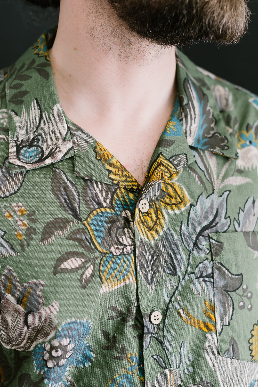 Aloha Shirt - Vintage Pique - Green