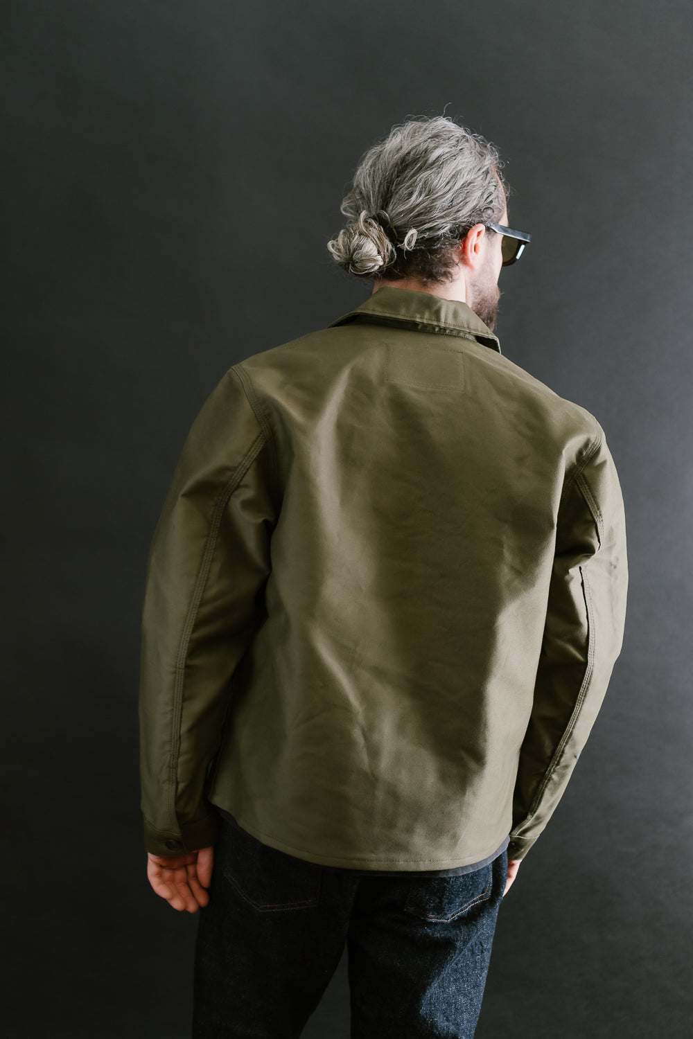 Brushed Jungle Cloth Zip Jacket - Army