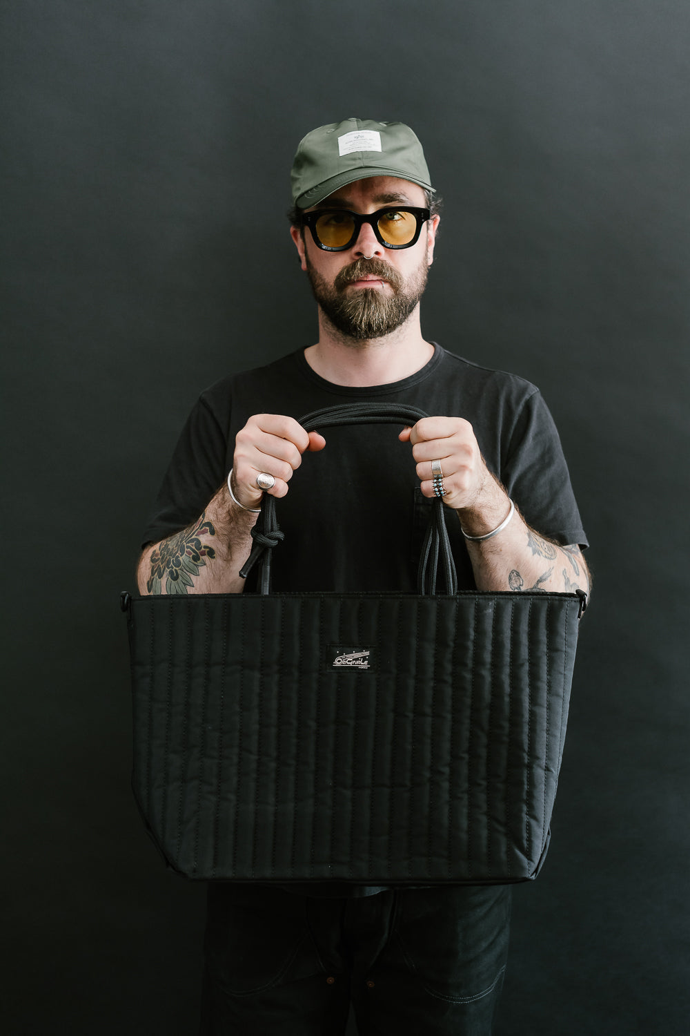 OGL-ORI-MILLIE-CARALL-BLK - OGL Originale Tech Material Millie Carry-All Tote Bag - Black