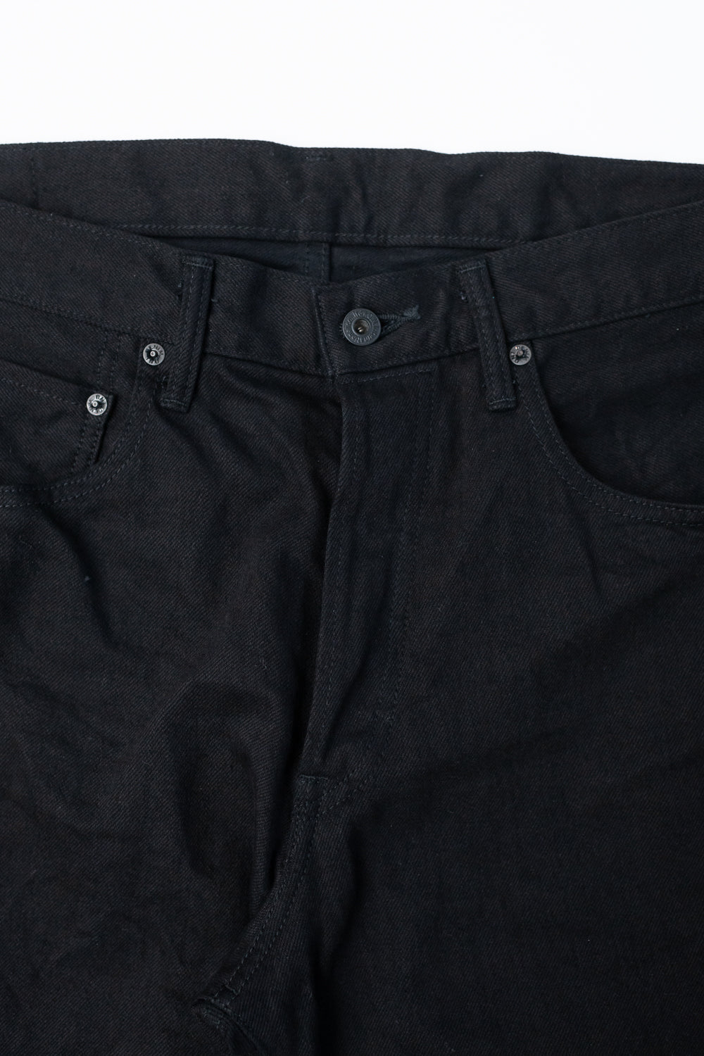 242-13BK - 13oz Jet Black Jeans - Wide Straight | James Dant