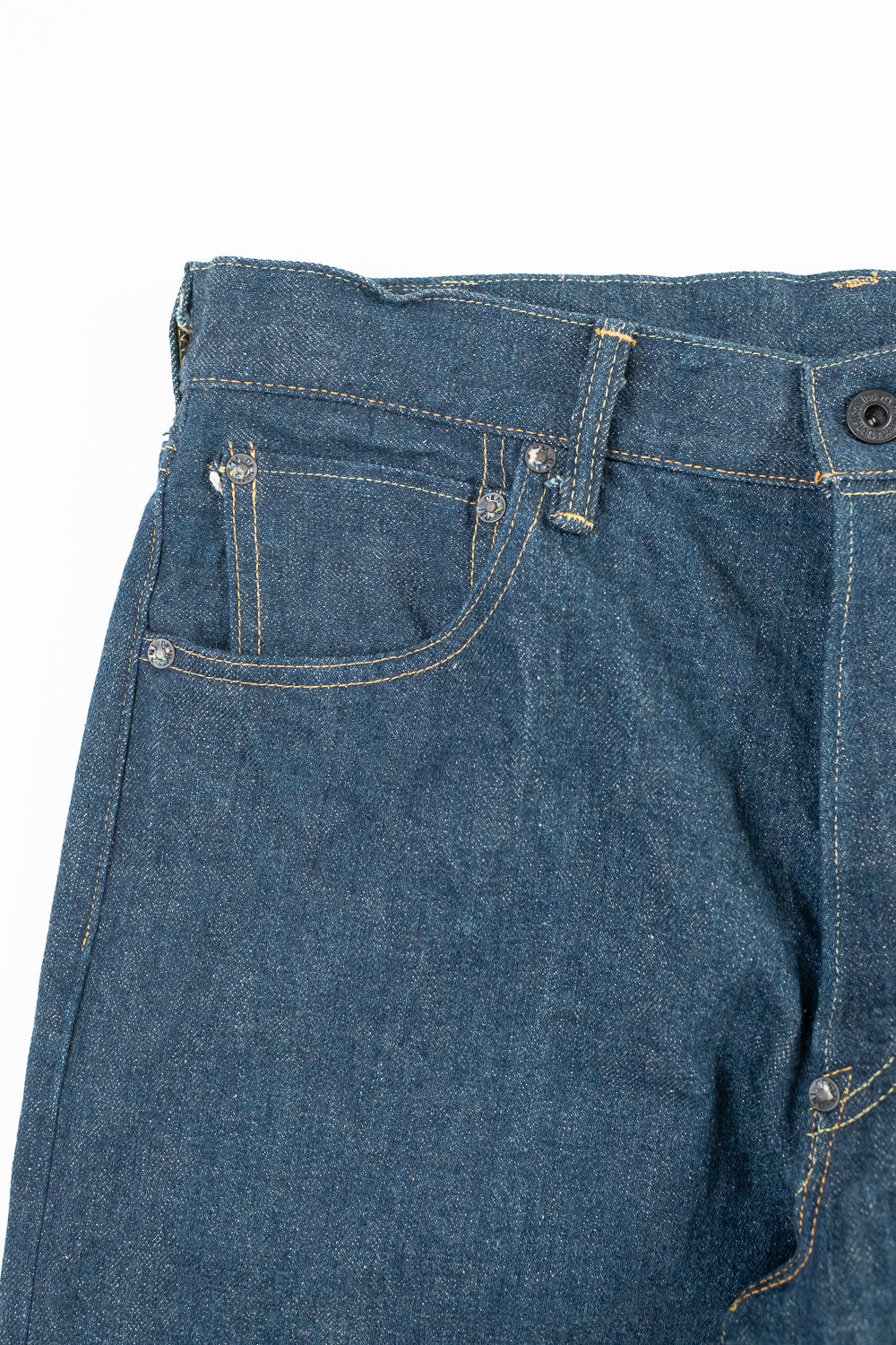 295-ISHIKAWADAI - 15oz Selvedge Cinch-Back Denim - Loose Straight