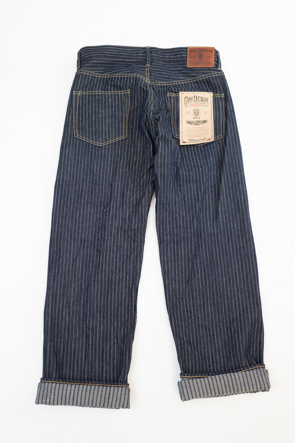 022-HJS - 12oz Harinuki Jacquard Stripe Selvedge Denim - Relaxed Straight