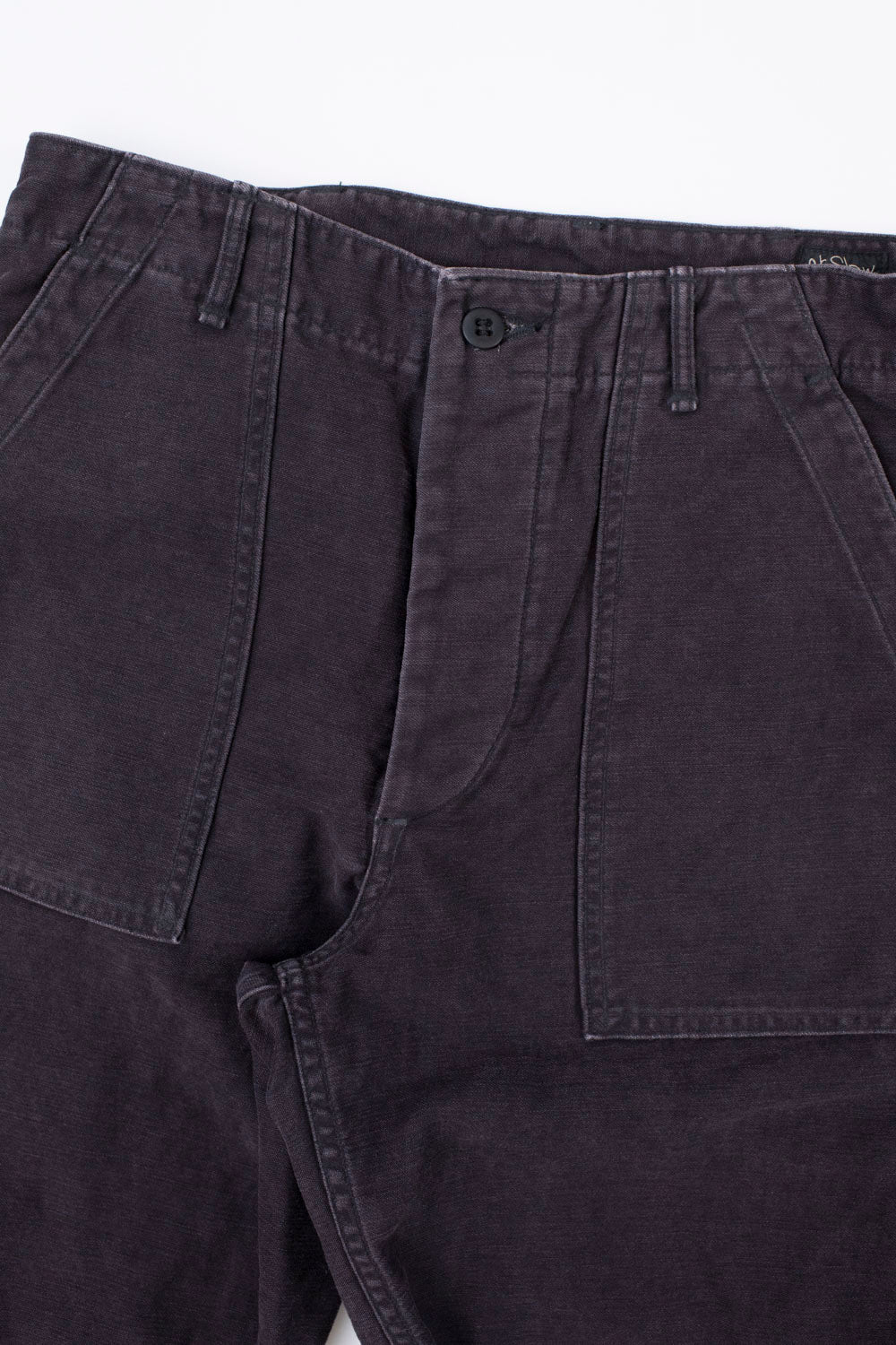 01-5002-61S - Fatigue Pants Reverse Sateen - Standard Fit - Black Stone