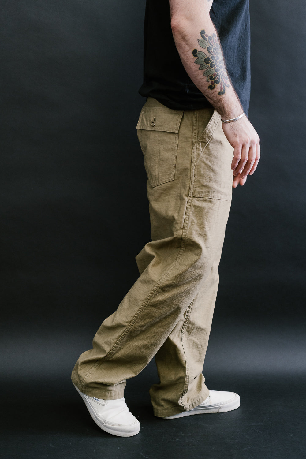 01-5002-40 - Fatigue Pants Reverse Sateen - Standard Fit - Khaki
