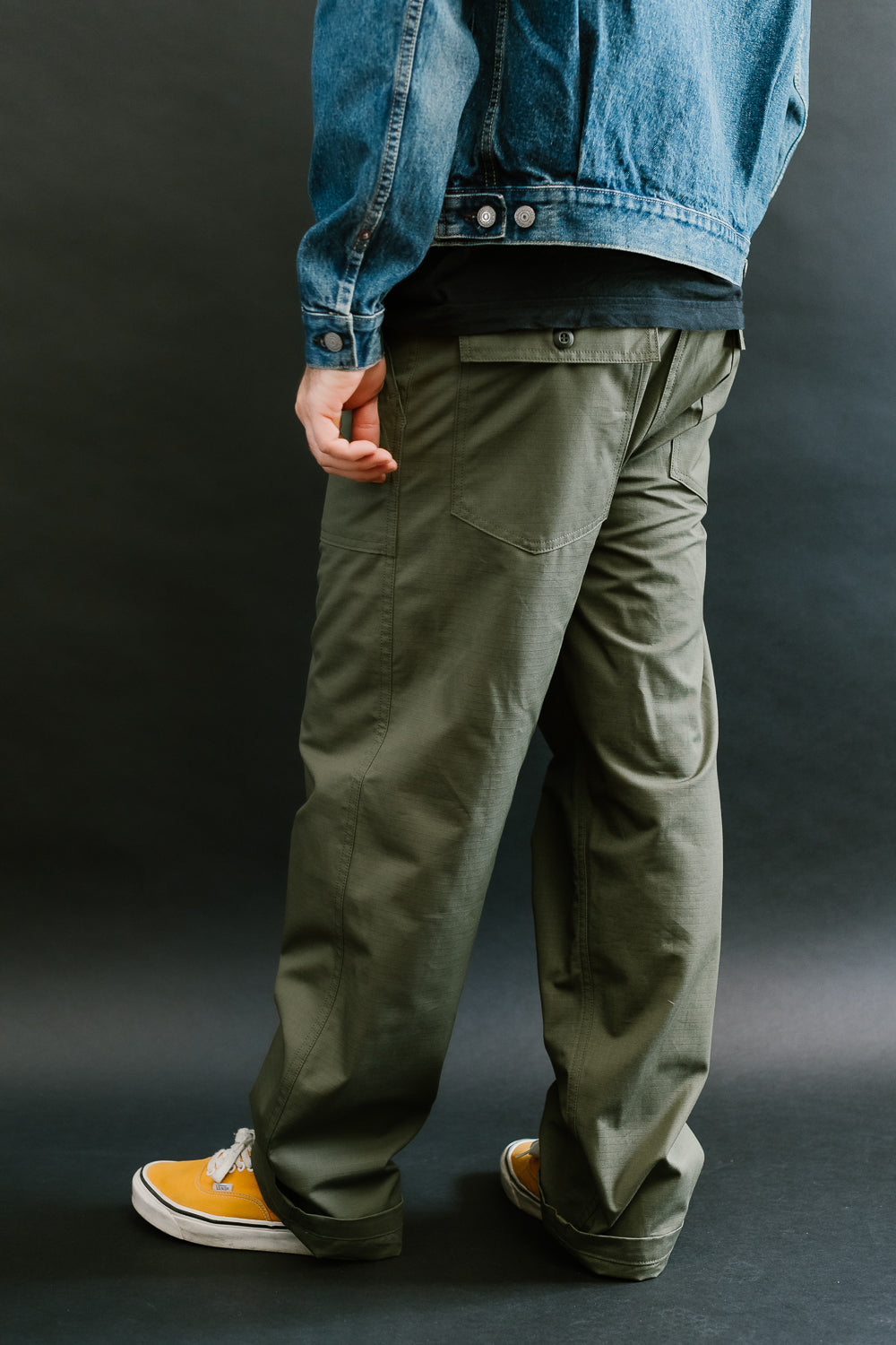 01-5002-76 - Fatigue Pants Ripstop - Standard Fit - Army Green | James Dant