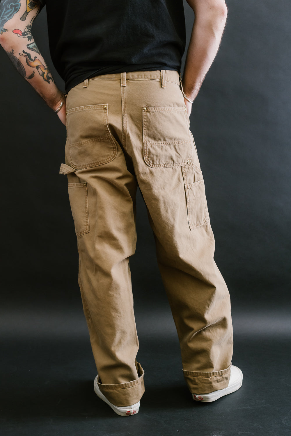 01-5228-53 - Painters Pants Duck Canvas Relax Fit - Brown | James Dant