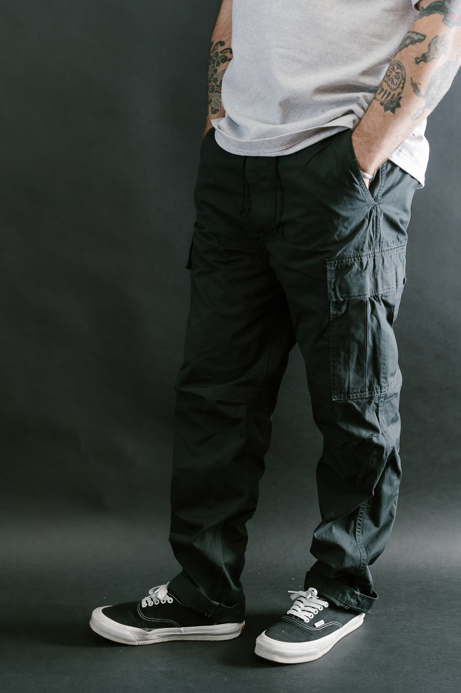 01-5265-60 - Easy Cargo Pants - Charcoal Grey