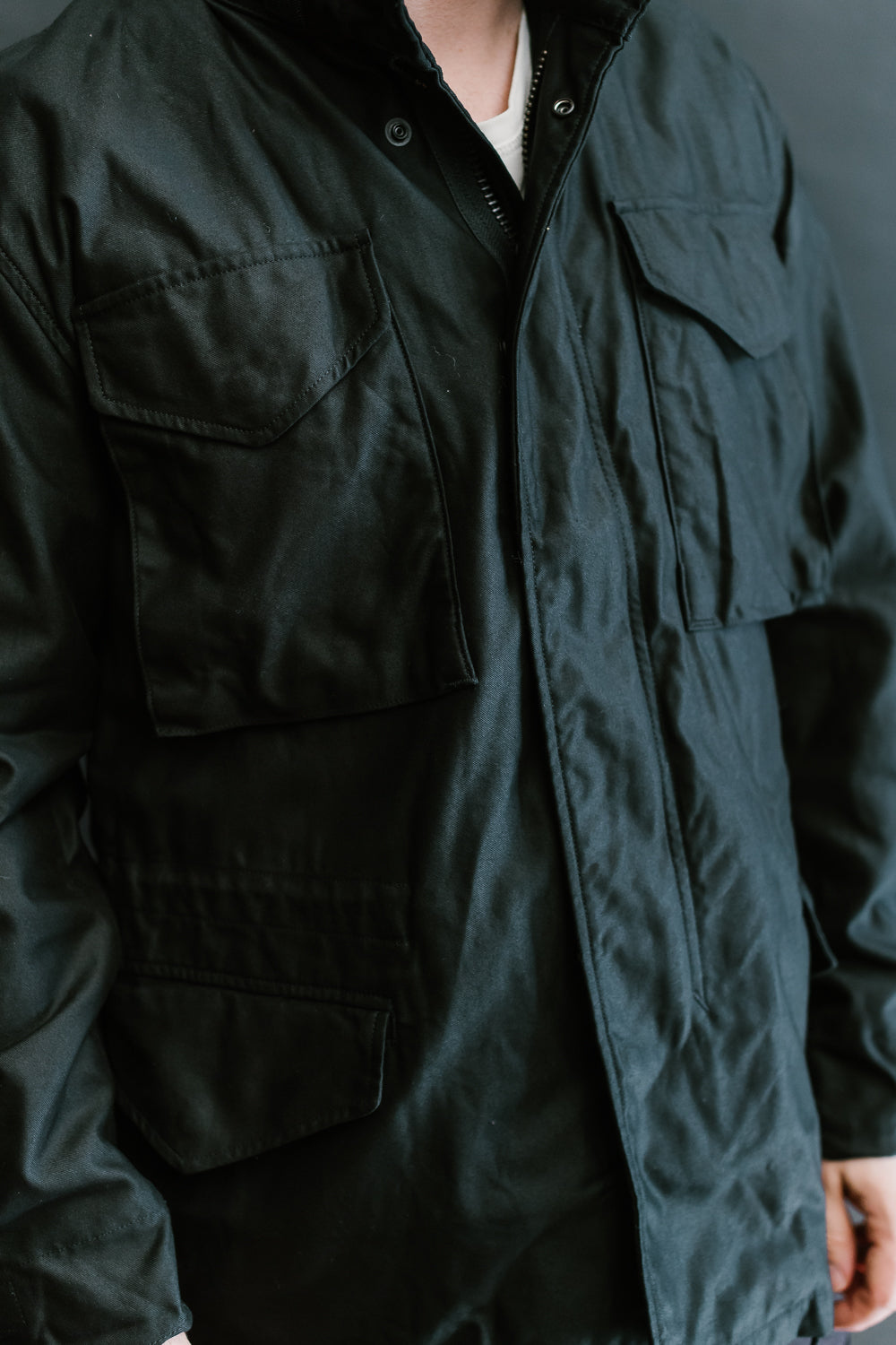 Leather m65 cheap field jacket