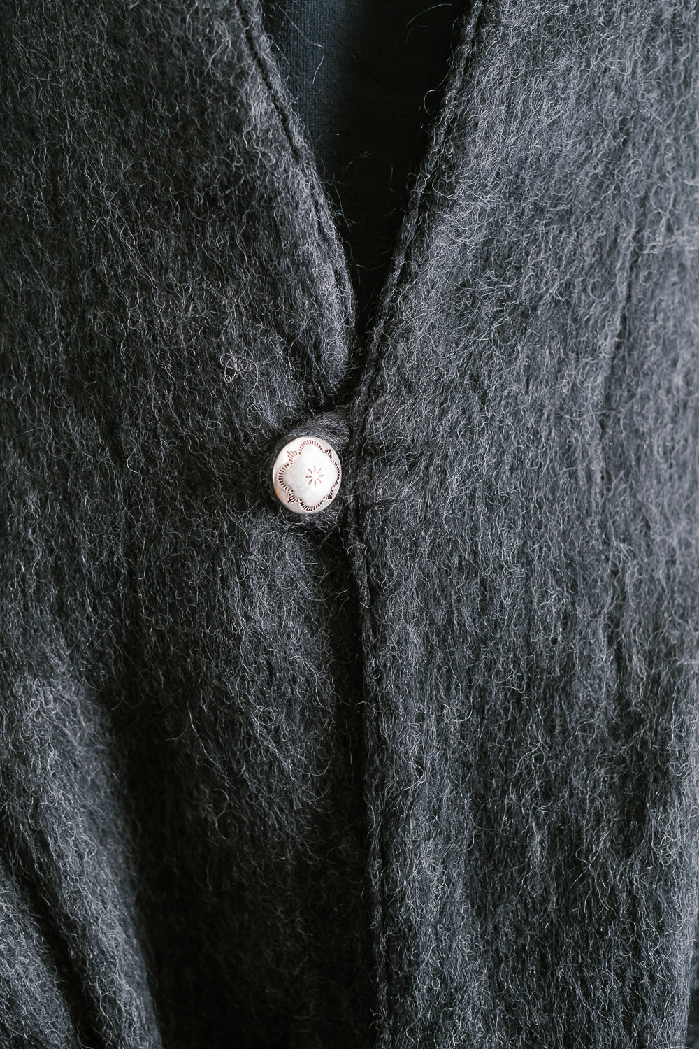 01-8037-50 - Mohair Cardigan - Charcoal Gray