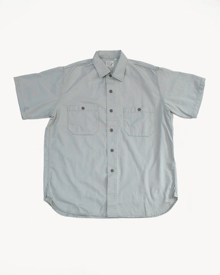01-8069-71 - 1960s Twill Work Shirt - Light Grey