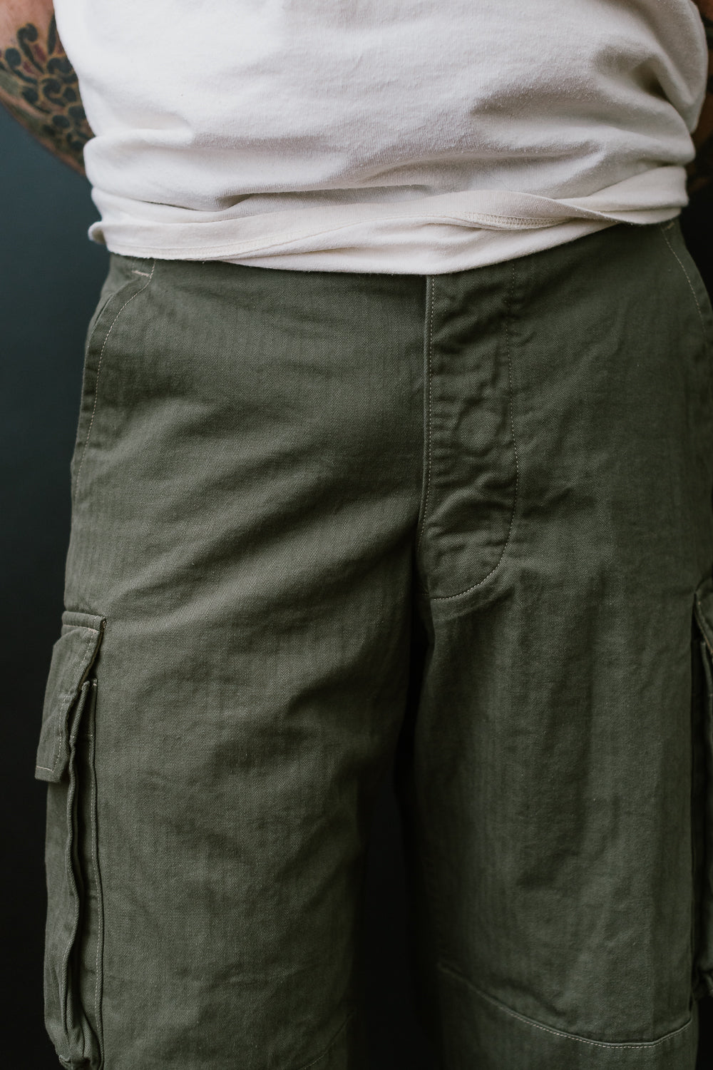03-5247-76 - M-47 French Army Cargo Pants - Army Green