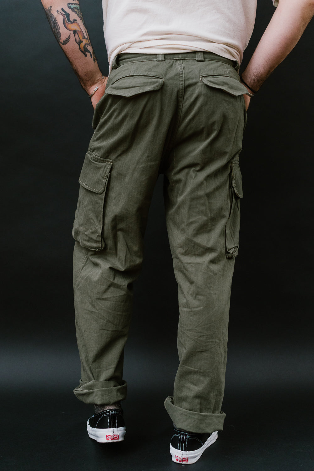 03-5247-76 - M-47 French Army Cargo Pants - Army Green