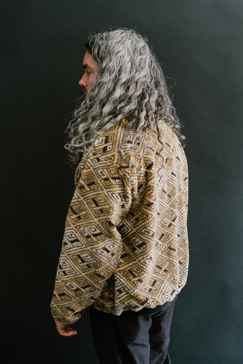 03-6018-AR - Boa Fleece Jacket - African Pattern | James Dant