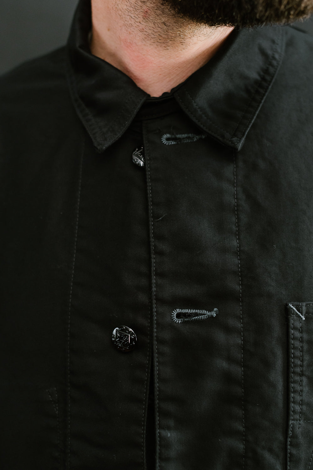 Special】40s Black Moleskin jacket-