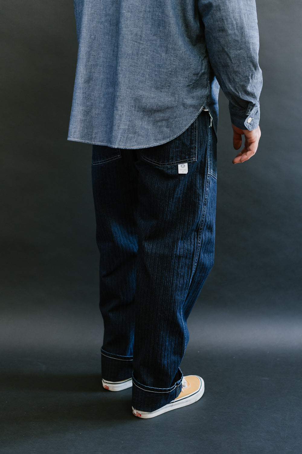 1301-HBI - Army Pants Herringbone Denim - Double Indigo