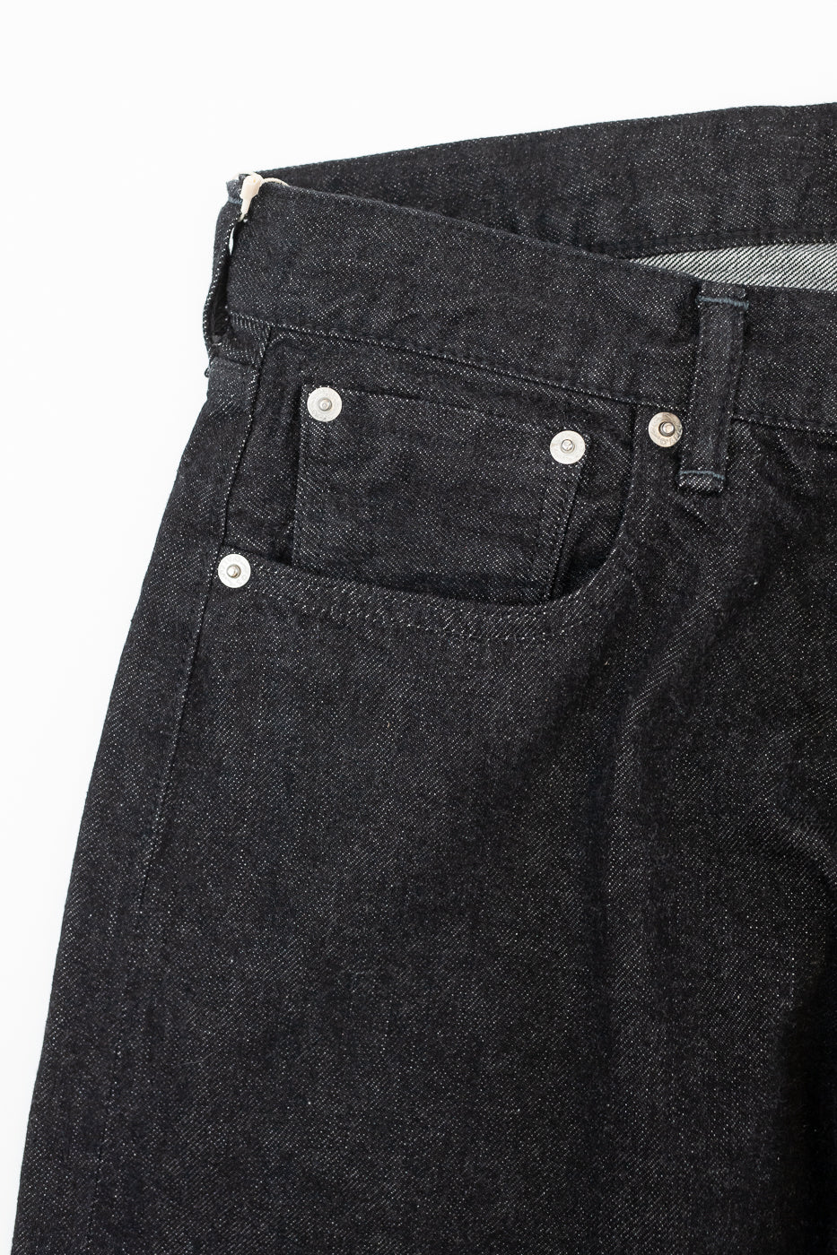 1382-12DB - No. 1 Five Pocket Selvedge Denim - Black