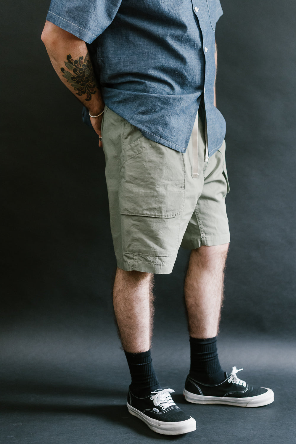 2323E-HCP2 - EZ Dee's Poplin Shorts - Sage | James Dant