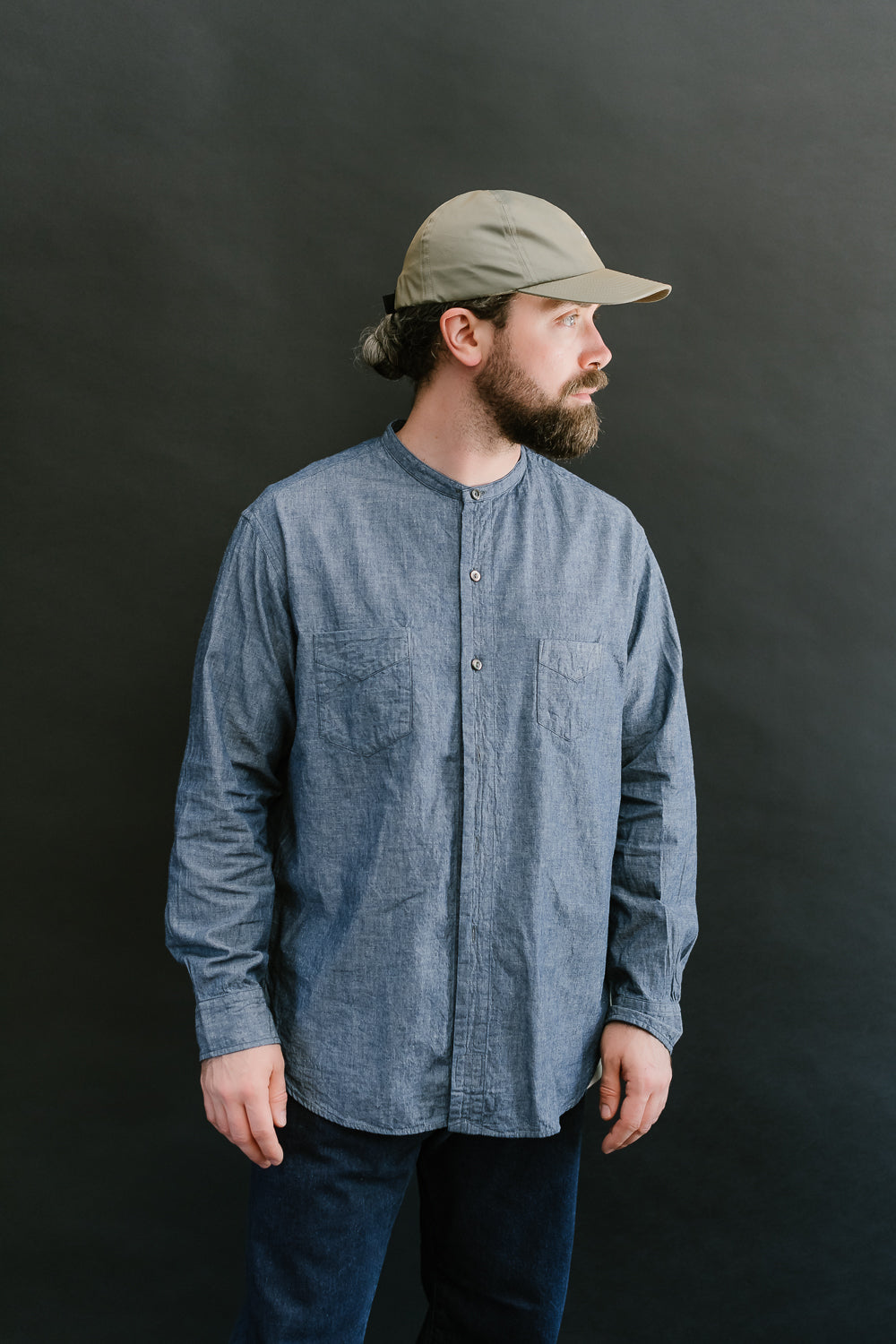 3220B-CC - Neutra 5 Band Chambray - Indigo