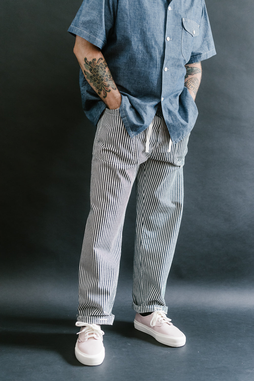 3313-03 - EZ Army-Navy Pants 2 Express Stripe - Indigo