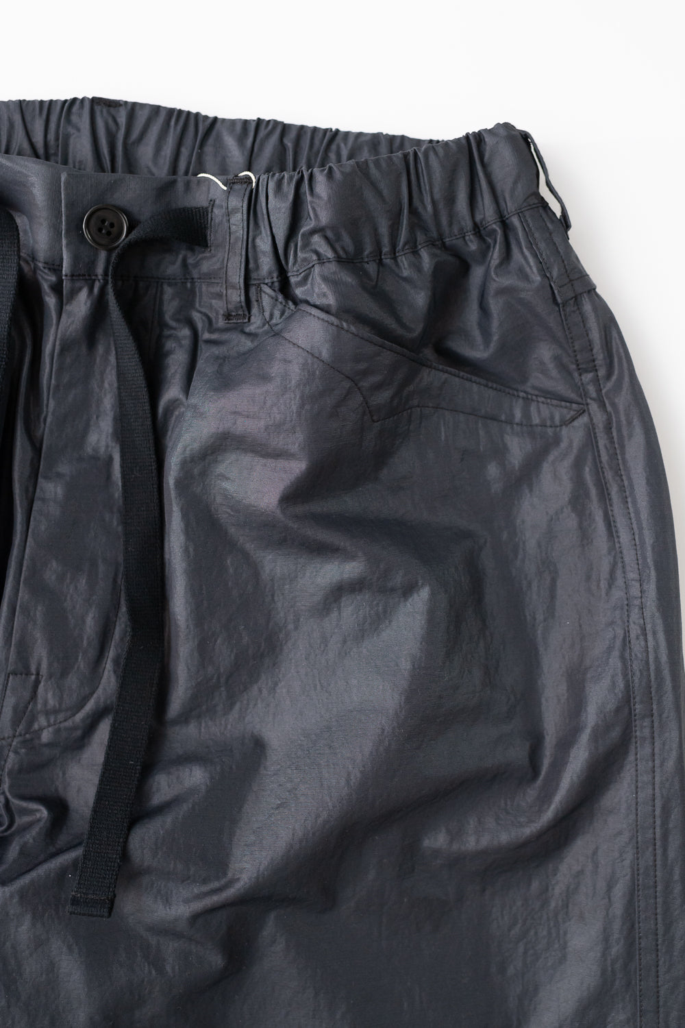 3319-WTB - EZ Chinois De Luxe Waxy Taffeta Pants - Black