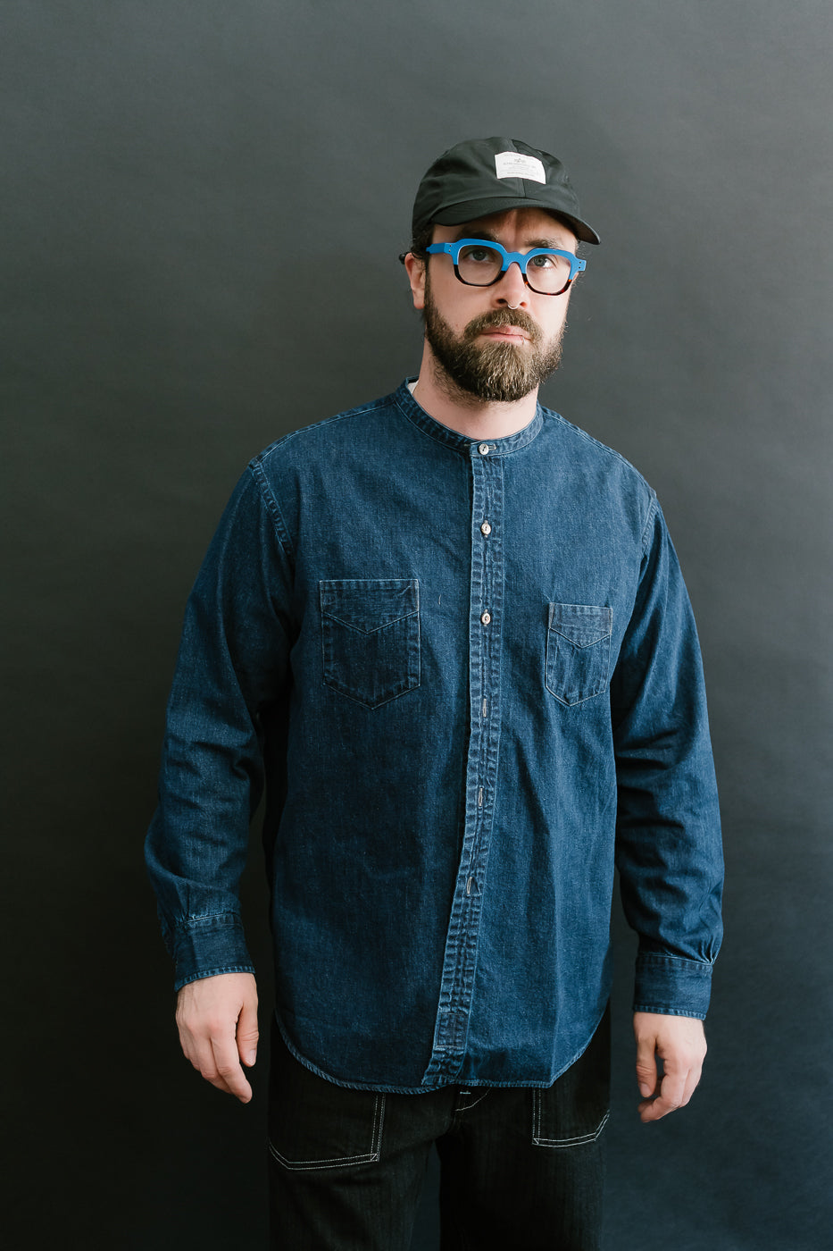 3220B-8DW - Neutra 5 Band Chambray - Deep Indigo