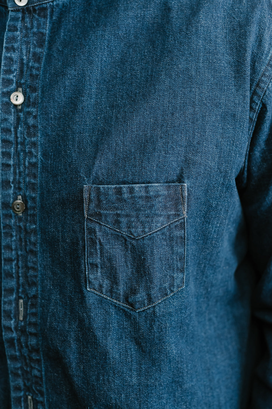 3220B-8DW - Neutra 5 Band Chambray - Deep Indigo