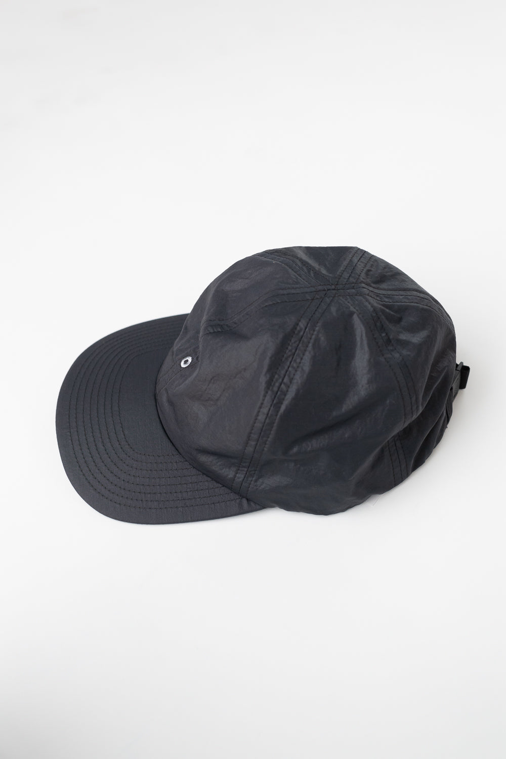 3903-WTB - Post Ball Cap Waxy Taffeta - Black