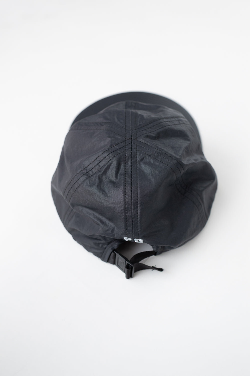 3903-WTB - Post Ball Cap Waxy Taffeta - Black