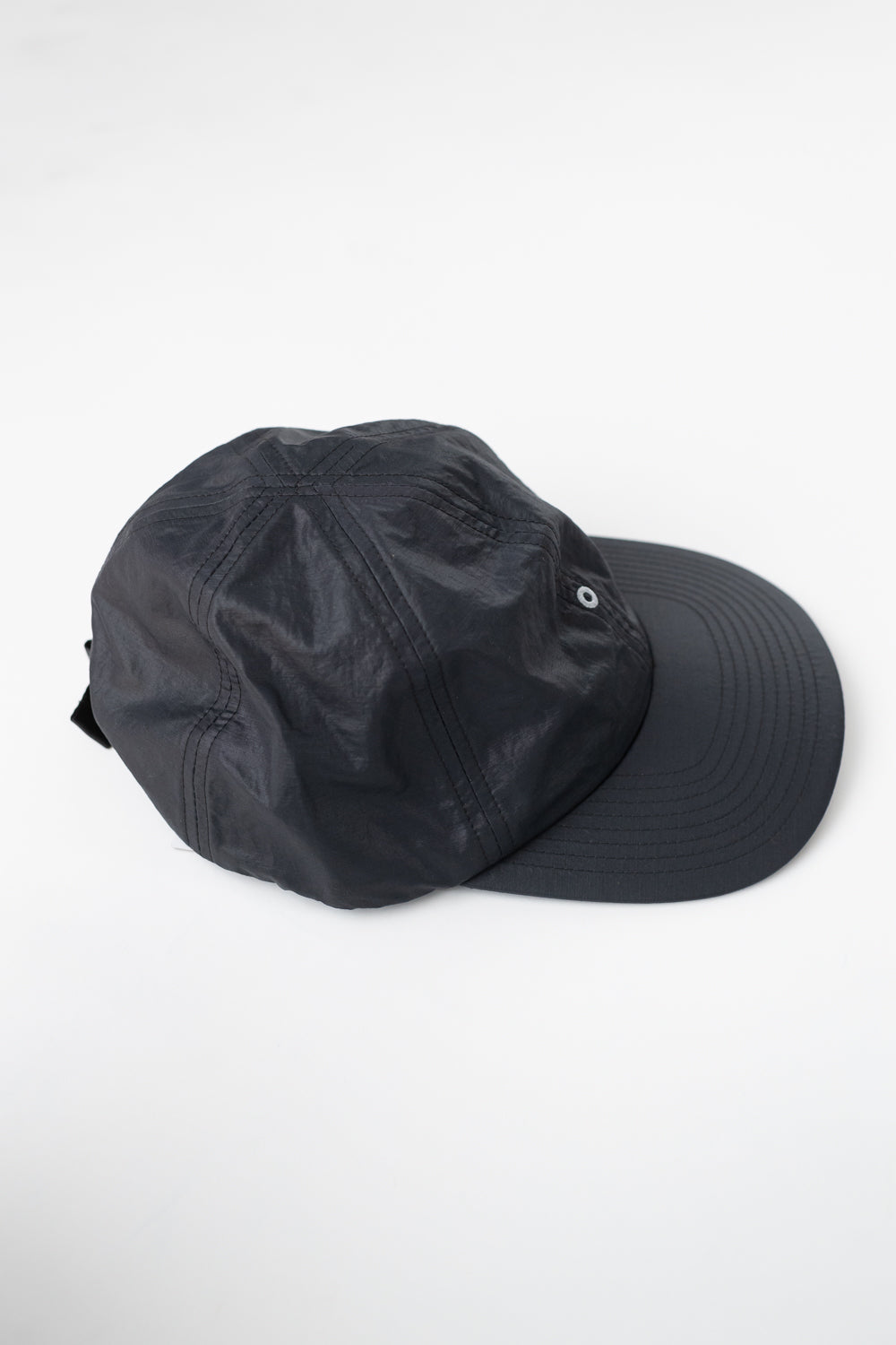 3903-WTB - Post Ball Cap Waxy Taffeta - Black