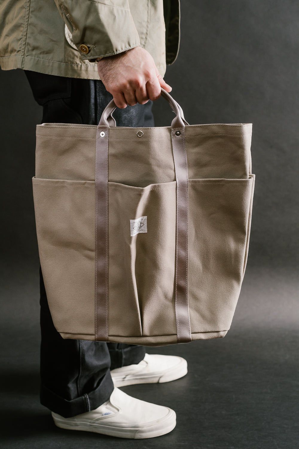 4202-CK - POS-Tote 2 : Cotton Canvas- Khaki | James Dant