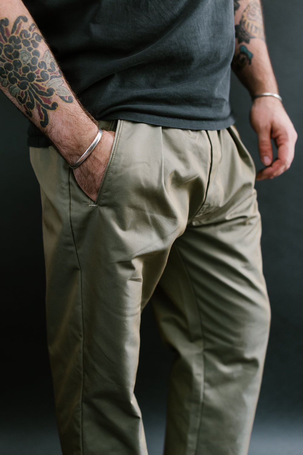 3315-FTO - E-Z Lax 4 P/C - French Twill Olive | James Dant